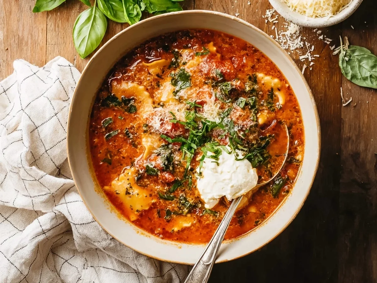 Easy Lasagna Soup Recipe: Weeknight Comfort in a Bowl - Image 1