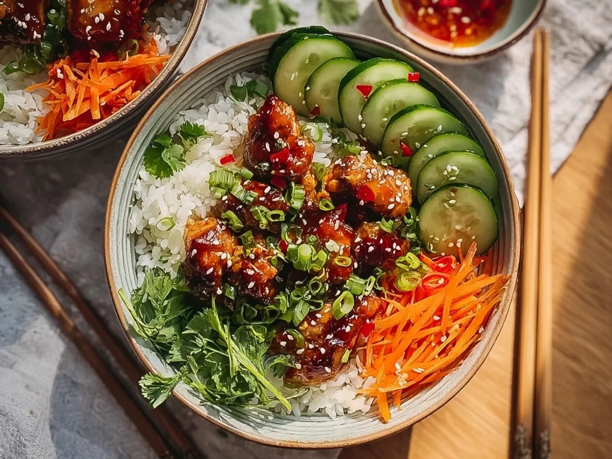 Easy Sweet Chili Chicken Rice Bowls for Weeknights - Image 1