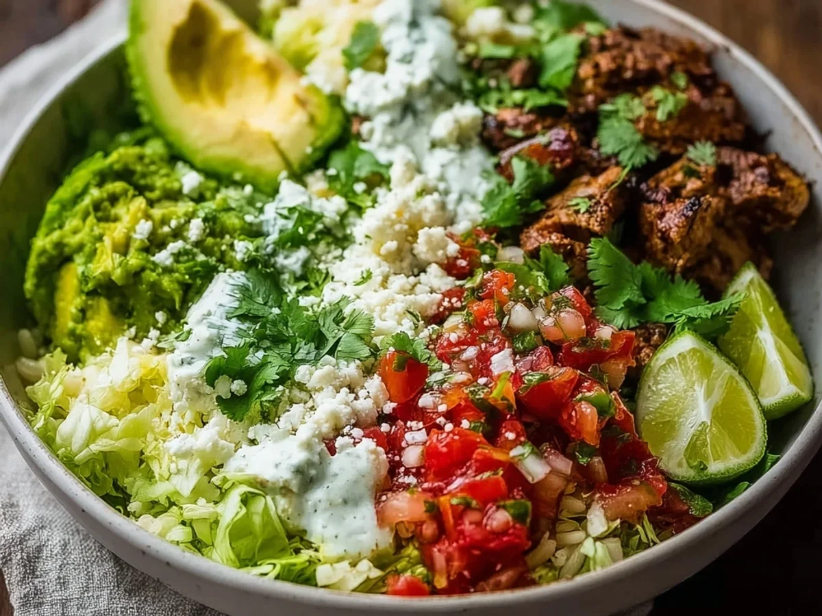Flavorful Low Carb Burrito Bowl with Zesty Lime Chicken - Image 2