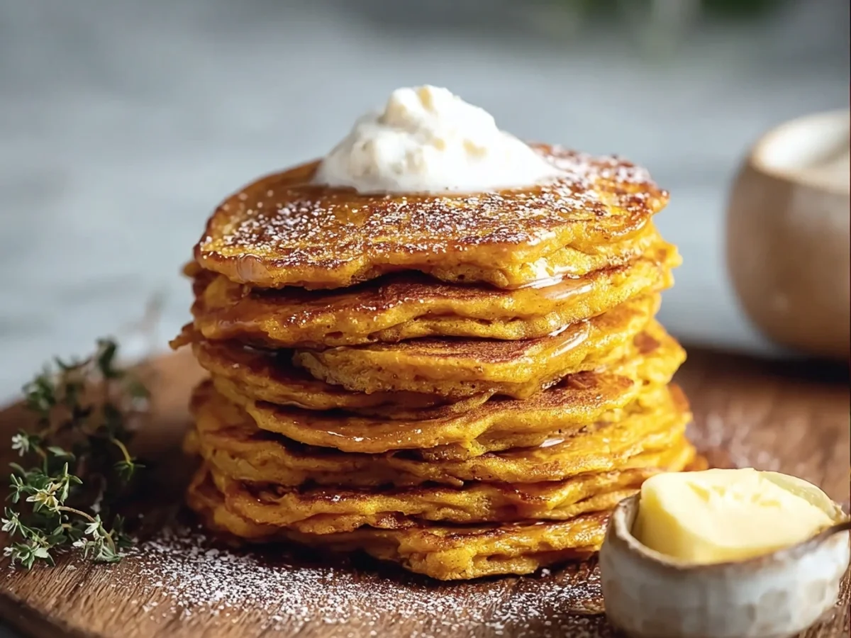 Fluffy Pumpkin Pancakes with Cinnamon Butter Recipe - Image 2
