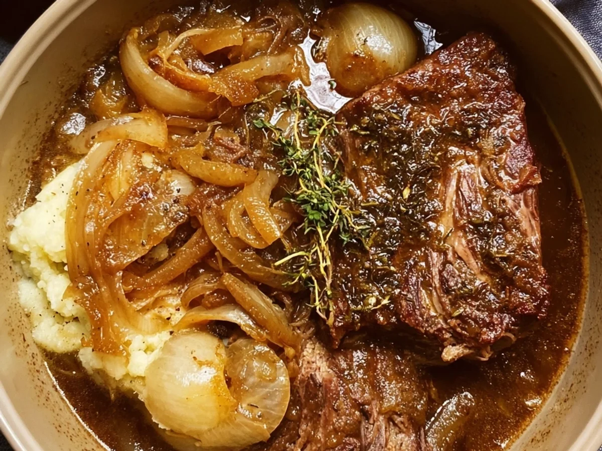 French Onion Pot Roast (Slow Cooker or Dutch Oven) - Image 1