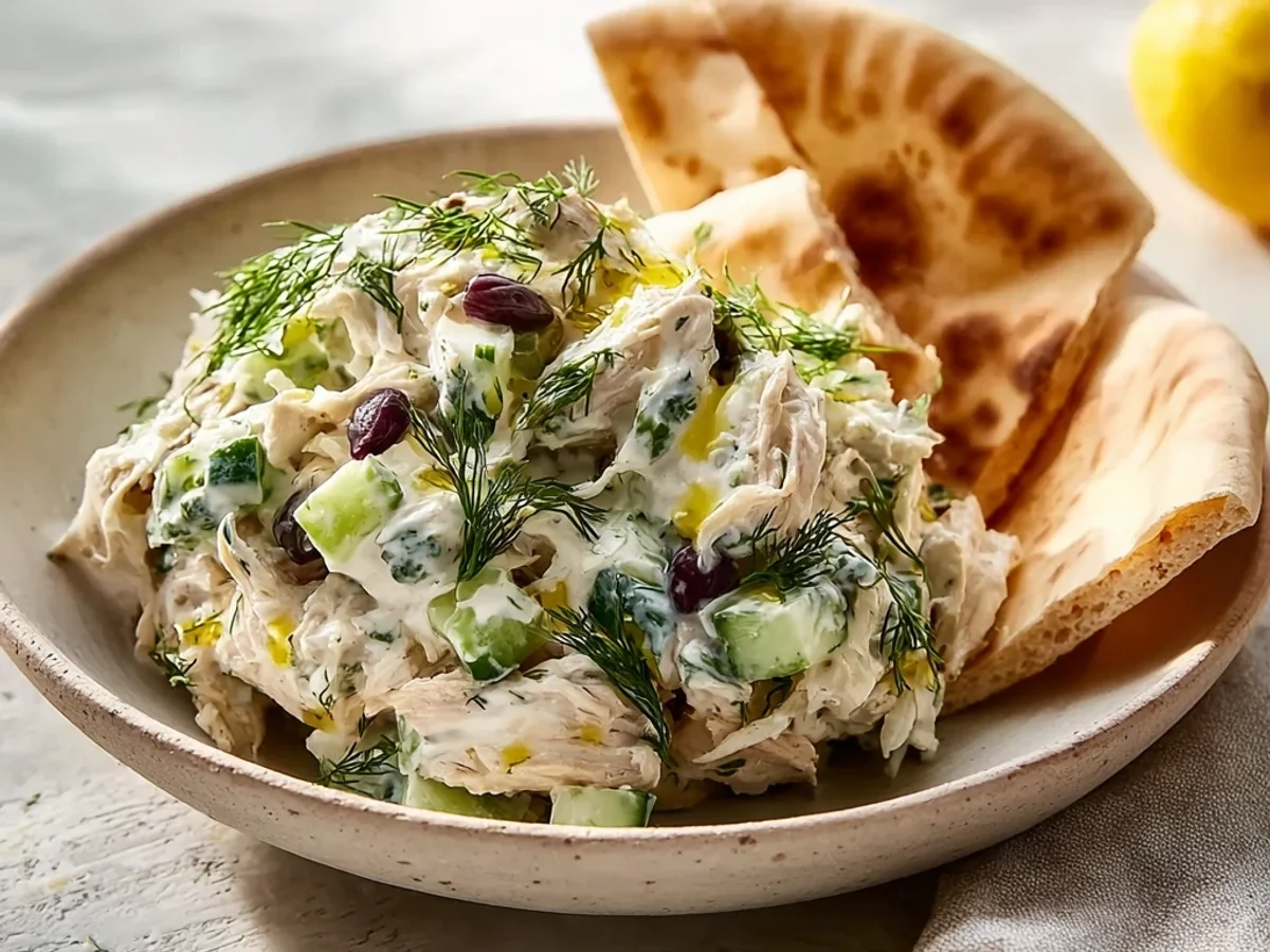 Fresh Tzatziki Chicken Salad: A Bright, Tangy Meal - Image 2