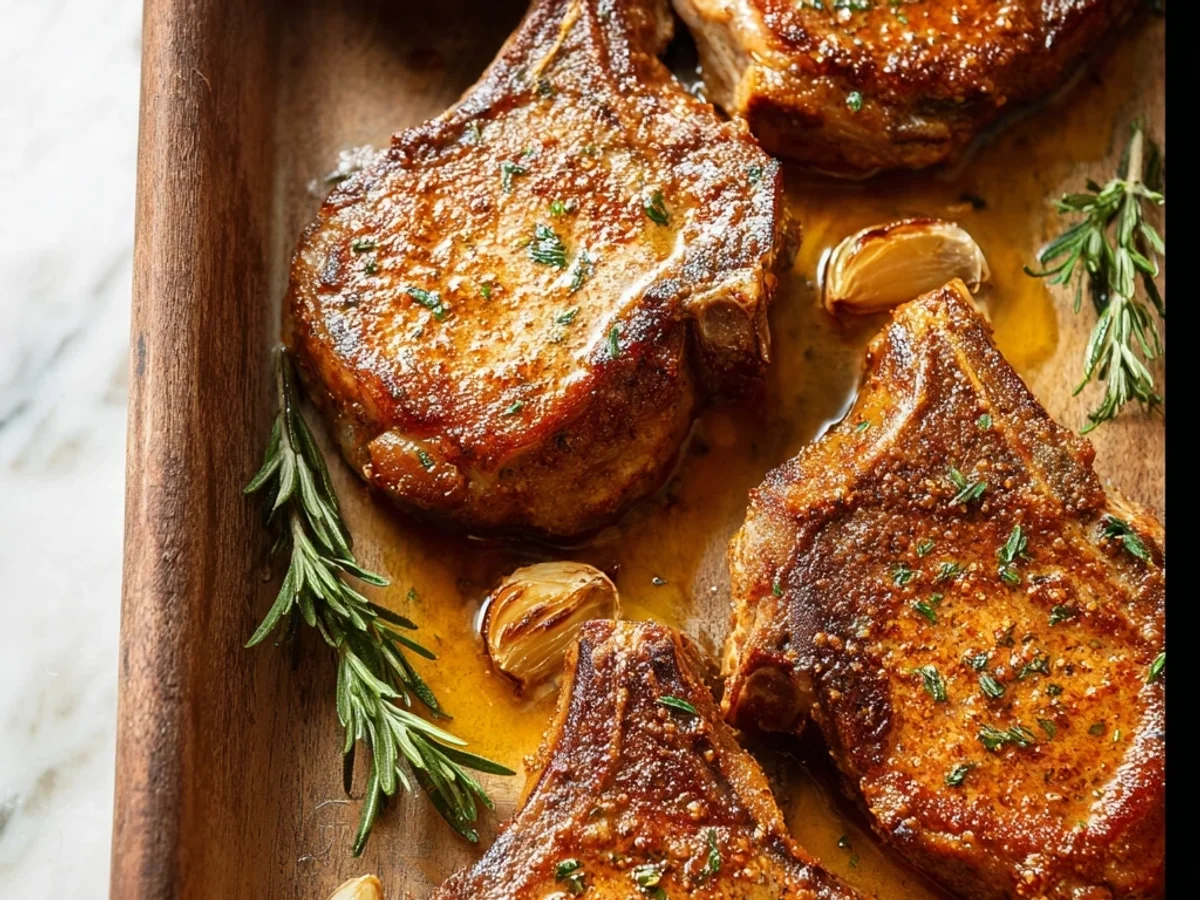 Garlic-Herb Baked Lamb Chops: Simple & Flavorful - Image 1