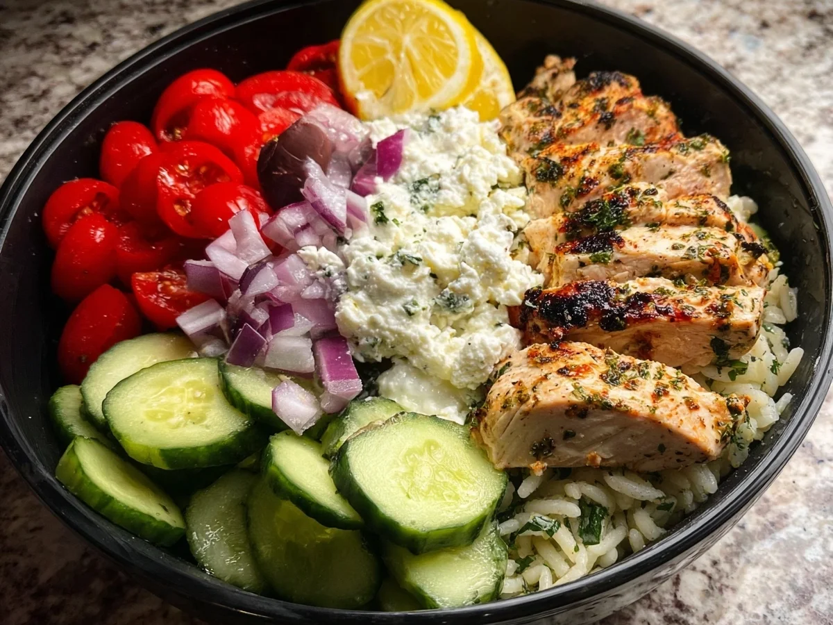 Greek Chicken Meal Prep Bowls: Healthy & Easy - Image 1