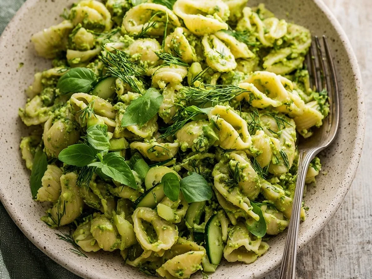 Green Goddess Pasta Salad: Creamy & Fresh Herbs - Image 1