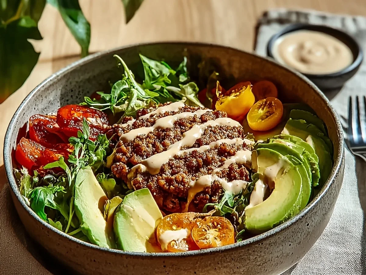 Hearty Burger Bowls: Flavorful & Fresh Weeknight Meal - Image 1