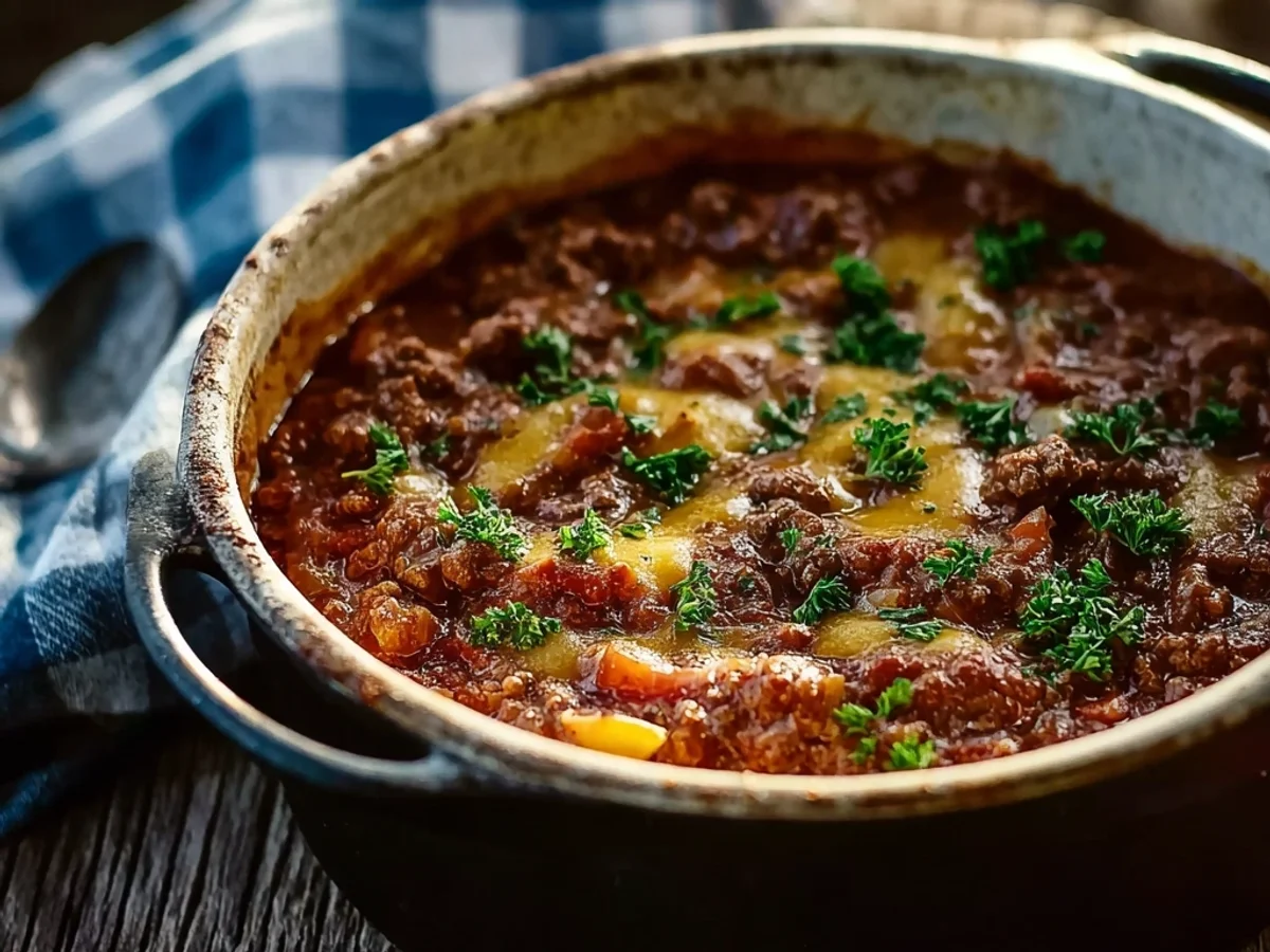 Hearty Cowboy Chili: Robust Bean & Beef Recipe - Image 1