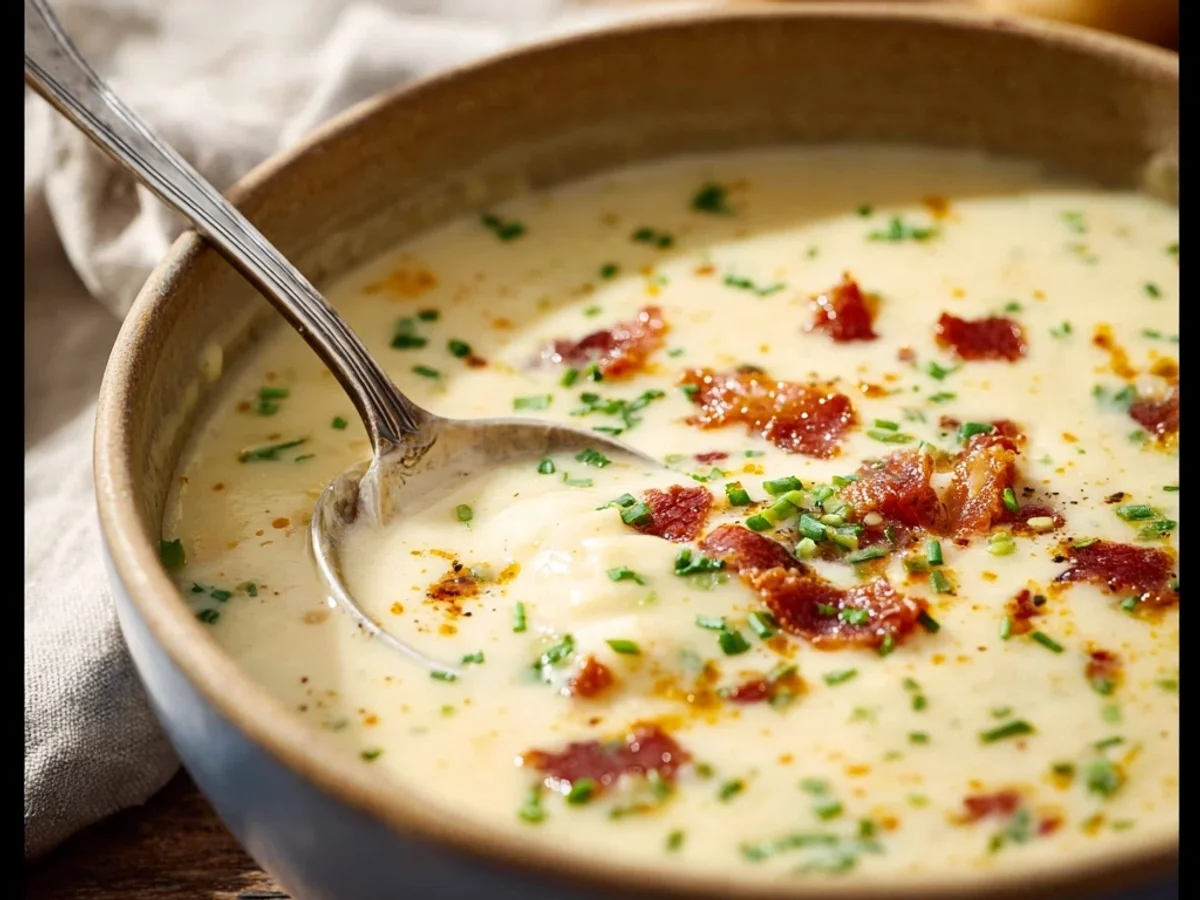 Hearty Creamy Baked Potato Soup: A Comfort Bowl - Image 1