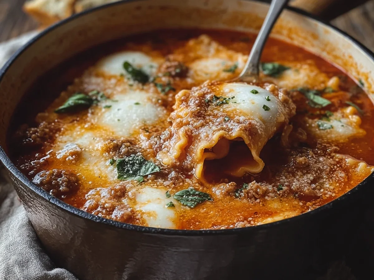 Hearty Crock Pot Lasagna Soup: Simple Weeknight Meal - Image 2