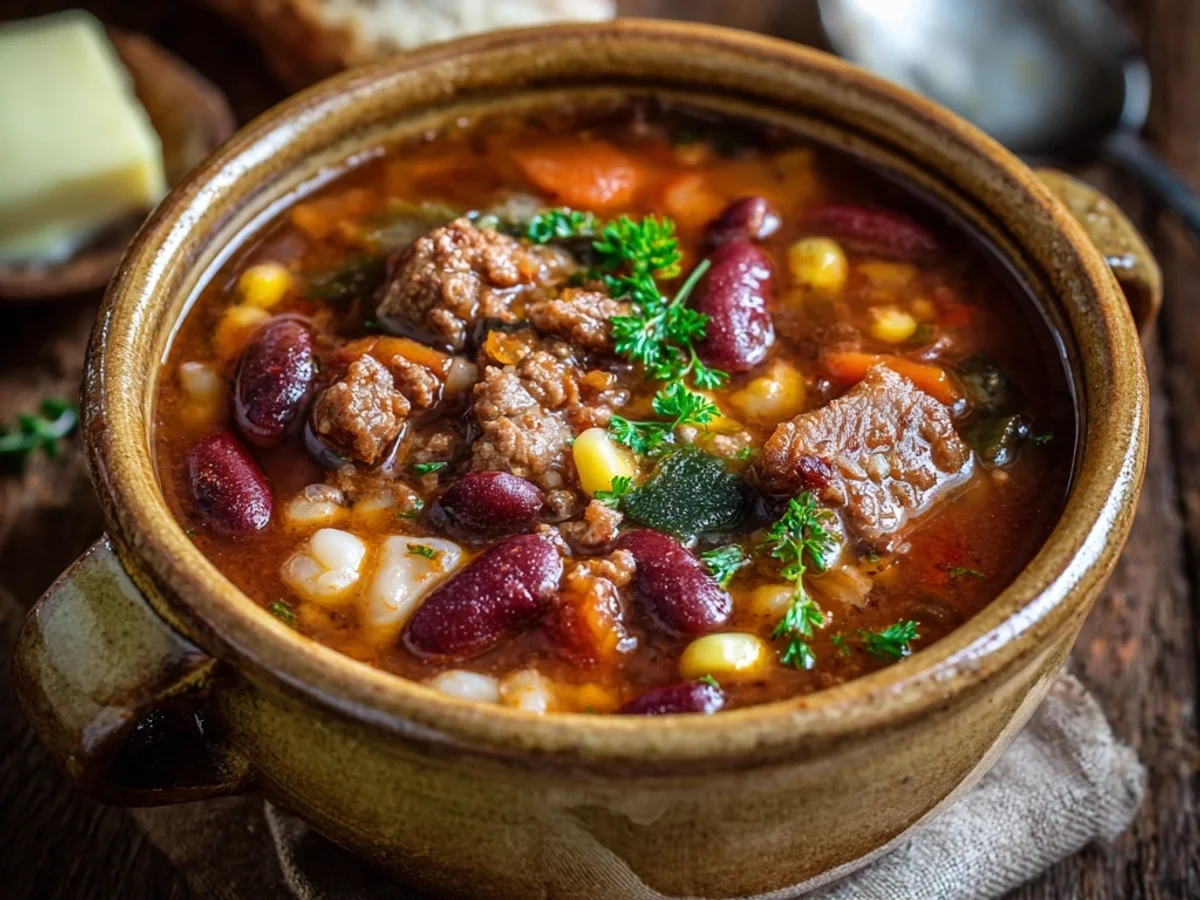 Hearty Crockpot Cowboy Soup: Easy Weeknight Dinner - Image 1