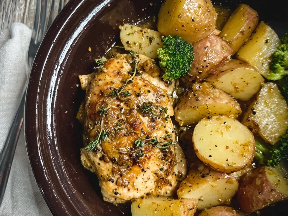 Hearty Crockpot Lemon Chicken and Potatoes - Image 2