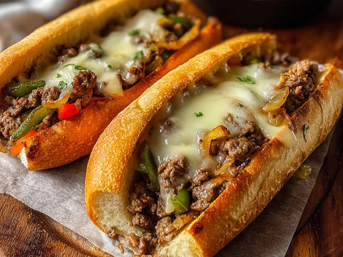 Hearty Ground Beef Philly Cheesesteaks: A Weeknight Favorite - Image 2