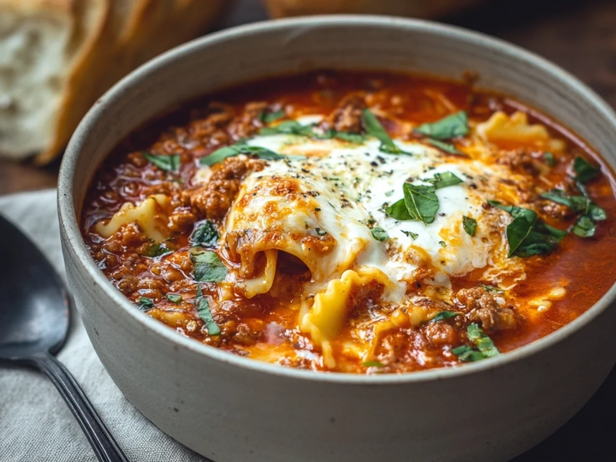 Hearty Lasagna Soup: One-Pot Comfort Meal - Image 1