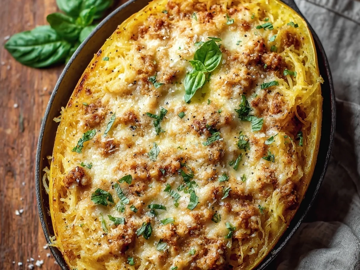 Hearty Million Dollar Spaghetti Squash Pasta Bake - Image 2