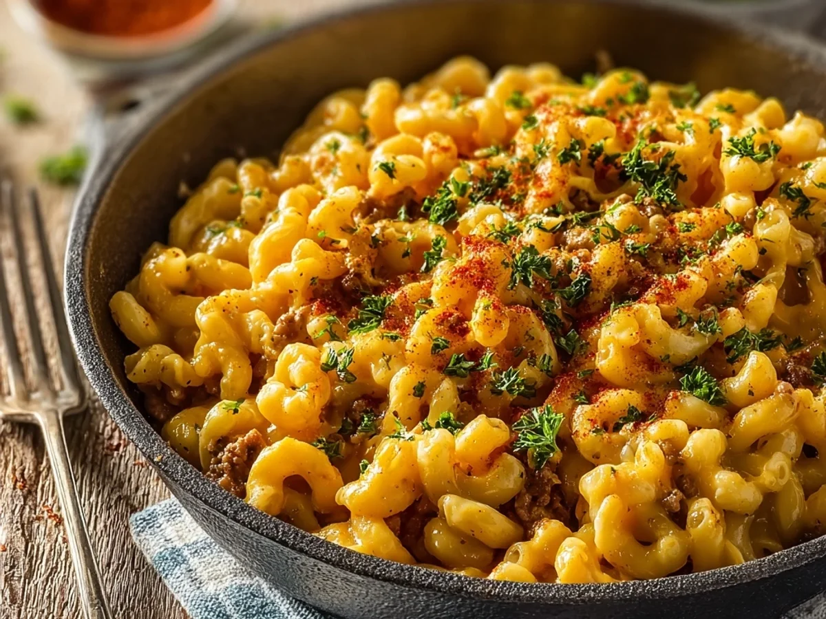 Hearty One Pot Cheeseburger Macaroni for Busy Nights - Image 2