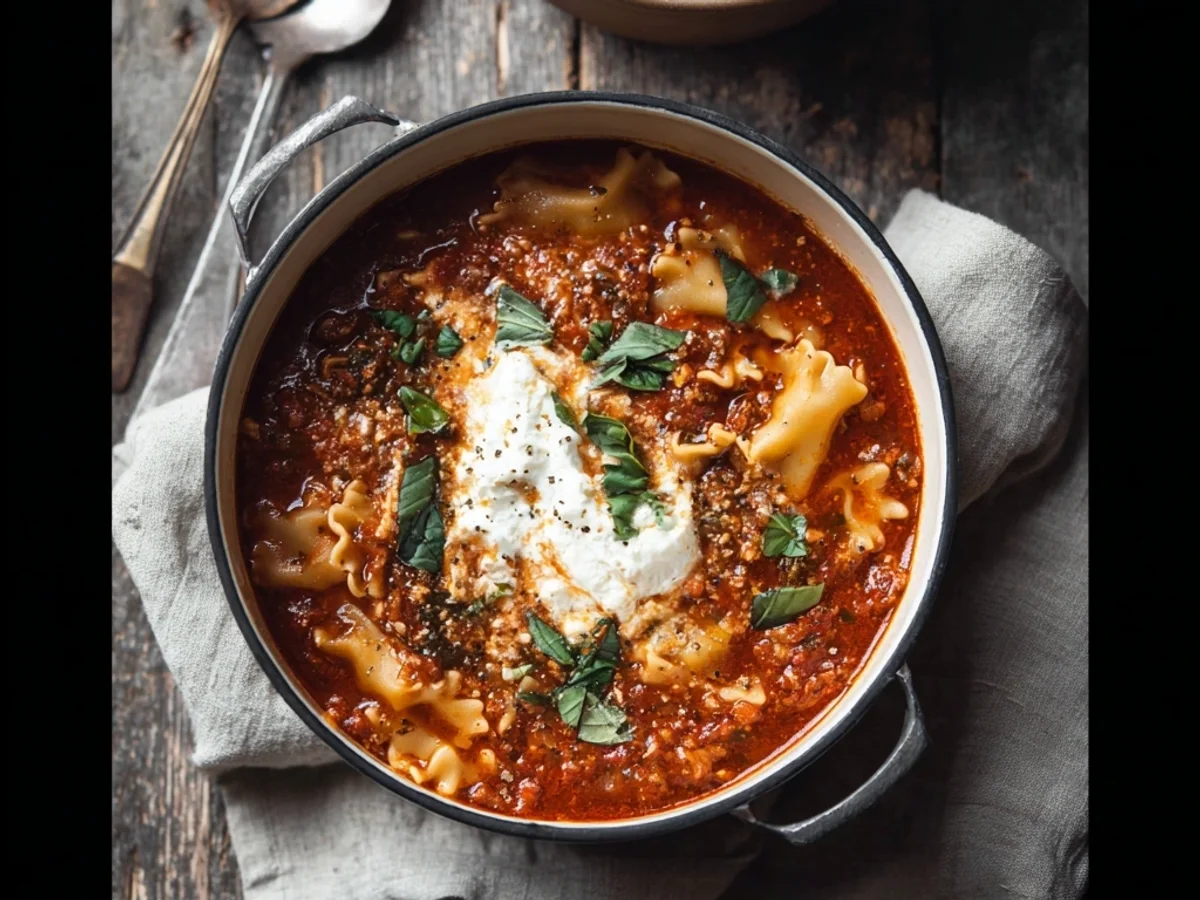 Hearty One Pot Lasagna Soup: Weeknight Wonder - Image 1