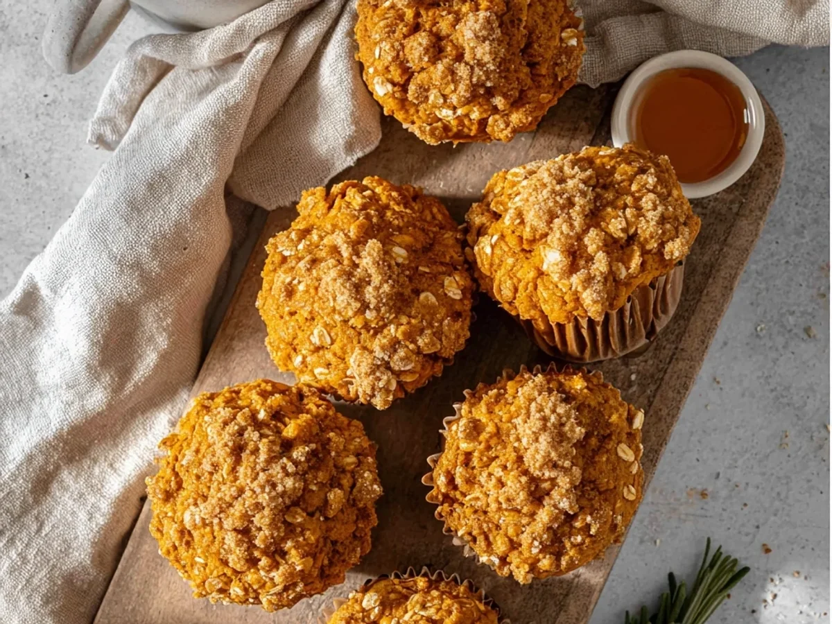 Hearty Pumpkin Oatmeal Muffins: Easy Fall Morning Treat - Image 1