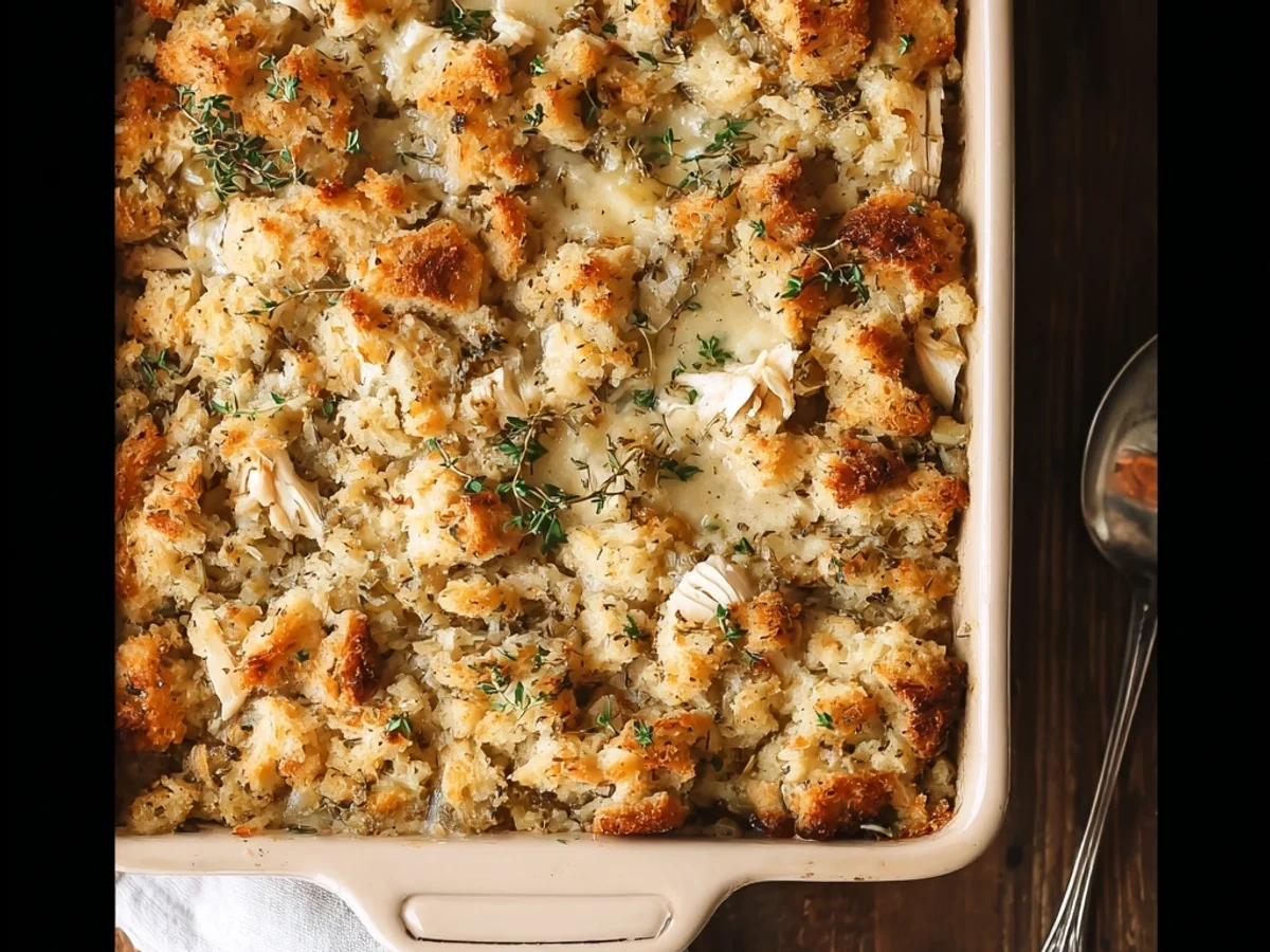 Hearty Rotisserie Chicken Stuffing Casserole - Image 2