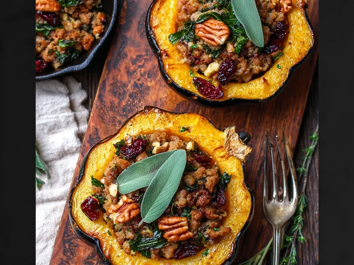 Hearty Sausage Stuffed Acorn Squash for Fall Evenings - Image 2