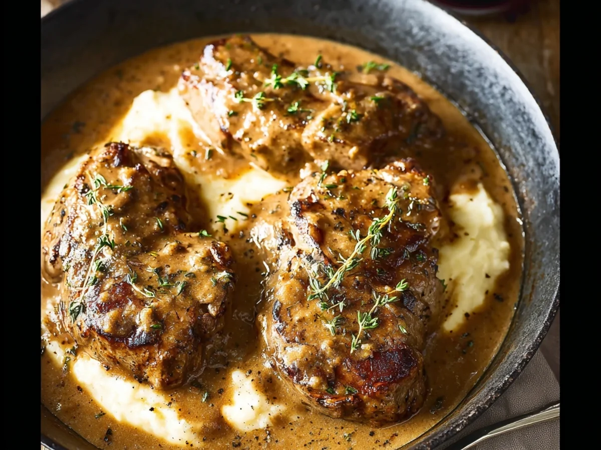 Hearty Smothered Lamb Chops with Creamy Gravy - Image 2