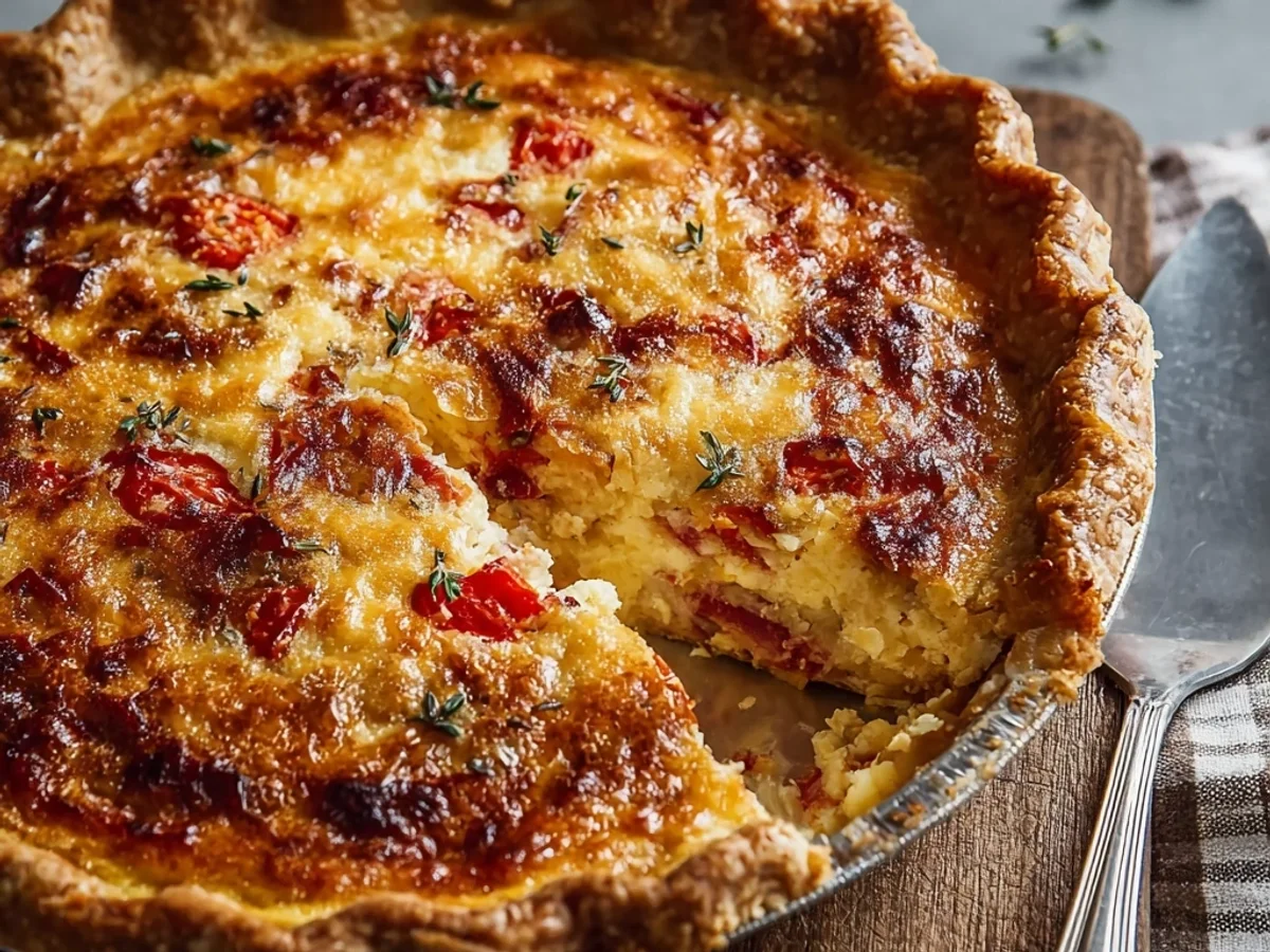Hearty Turkey Ham Onion Tomato Pie: A Family Favorite - Image 2