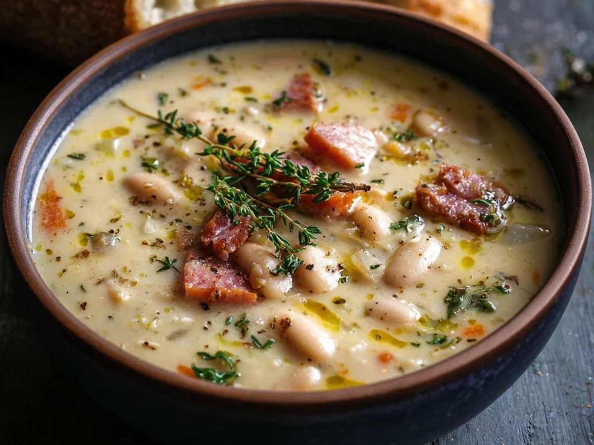 Hearty White Bean Soup with Turkey Ham: A Weeknight Warmth - Image 2