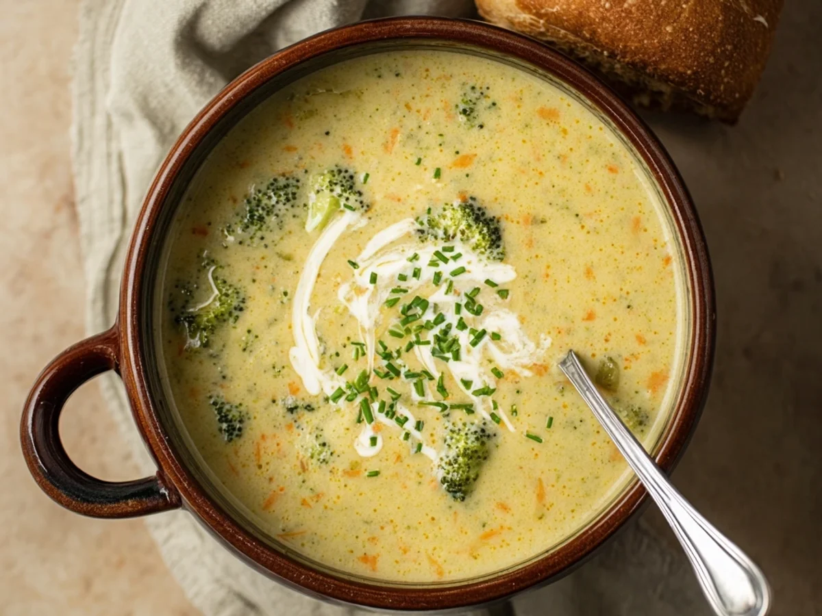 High-Protein Broccoli Cheddar Soup: Creamy & Hearty - Image 2