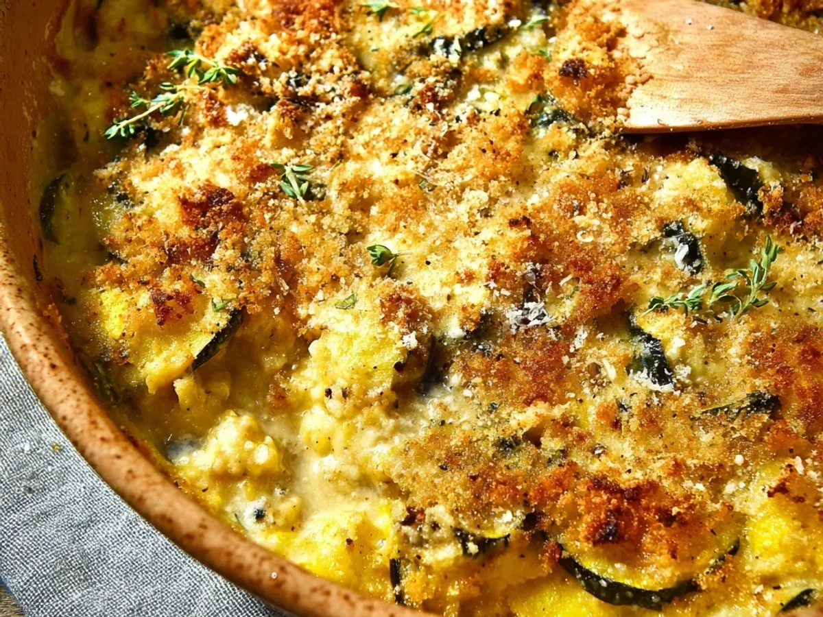 Homestyle Cheesy Zucchini Squash Casserole Bake - Image 2