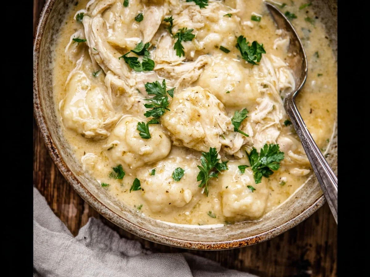 Homestyle Crock Pot Chicken Dumplings Recipe - Image 2