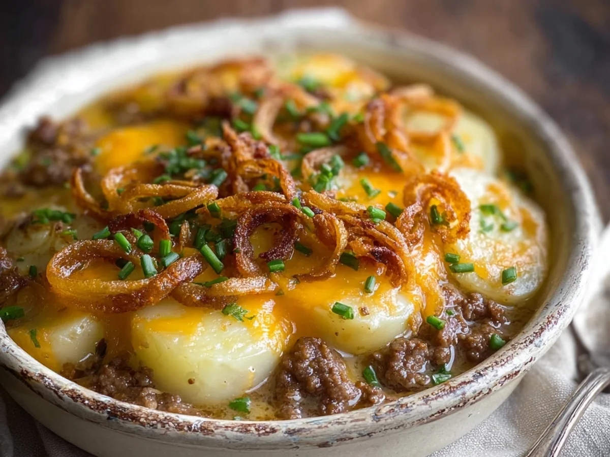 Homestyle Crockpot Hamburger Potato Casserole - Image 1
