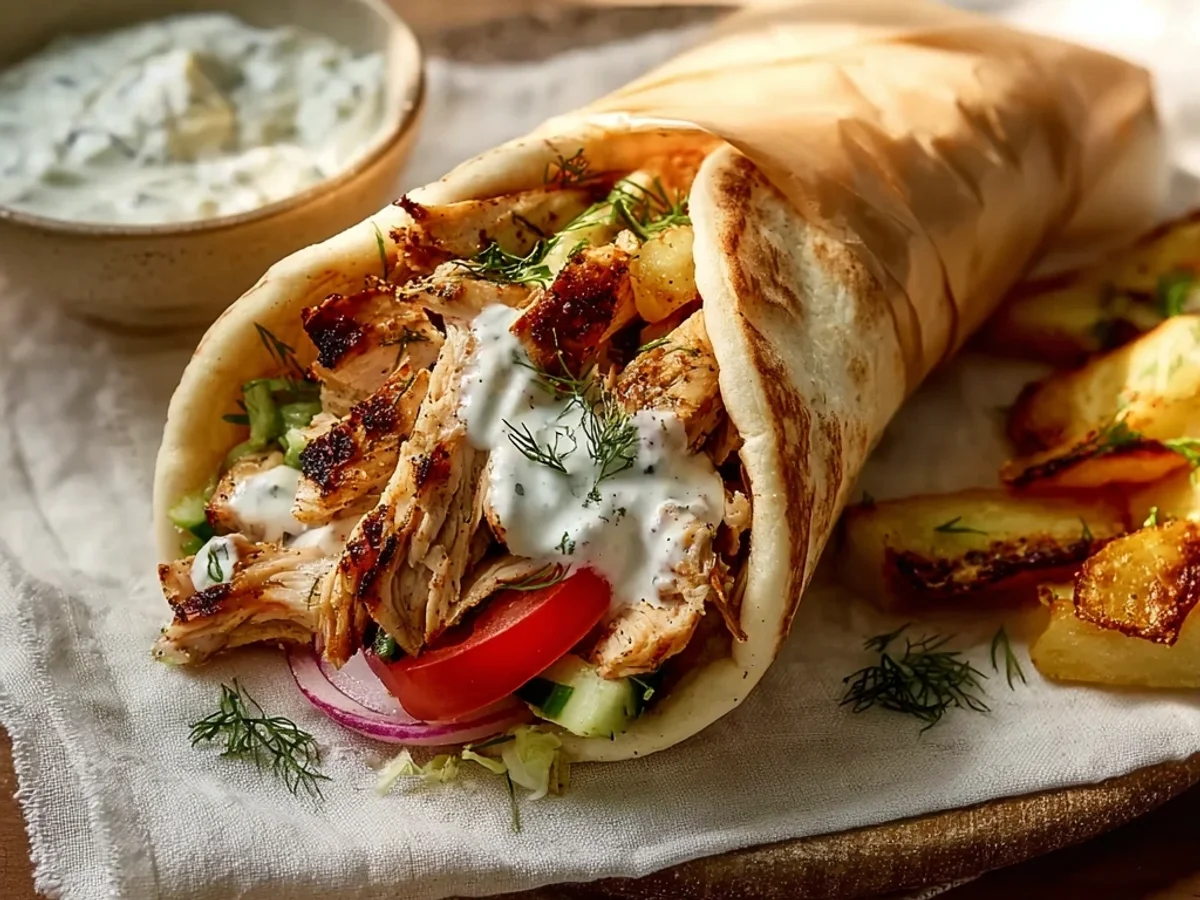 Homestyle Greek Chicken Gyros: Tender & Flavorful - Image 2