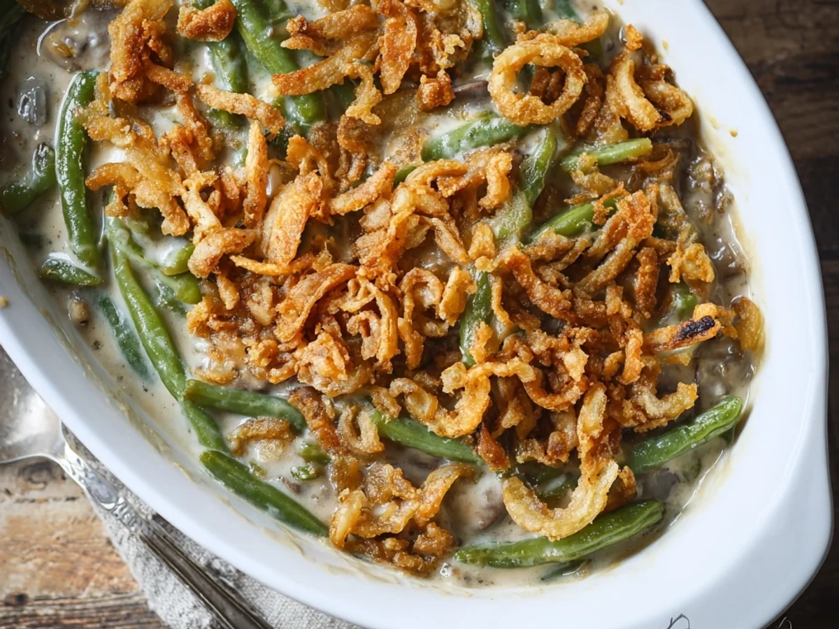 Homestyle Green Bean Casserole: Creamy Comfort - Image 1