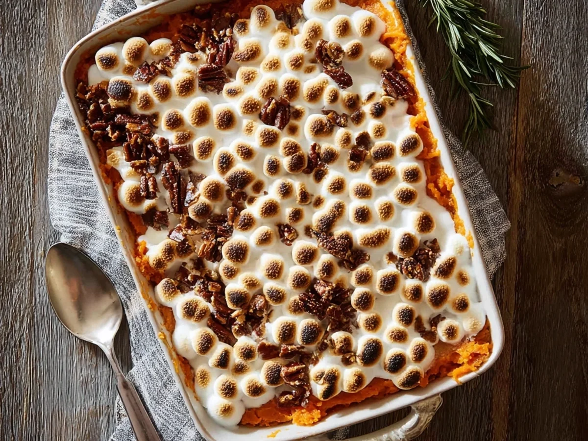 Homestyle Sweet Potato Casserole with Pecan Crunch - Image 1