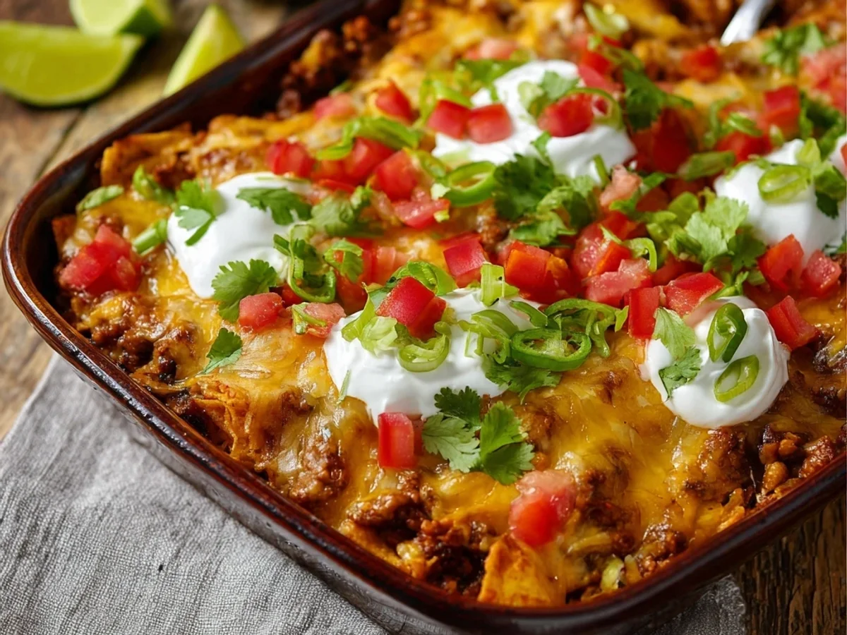 Homestyle Walking Taco Casserole for Family Dinner - Image 1