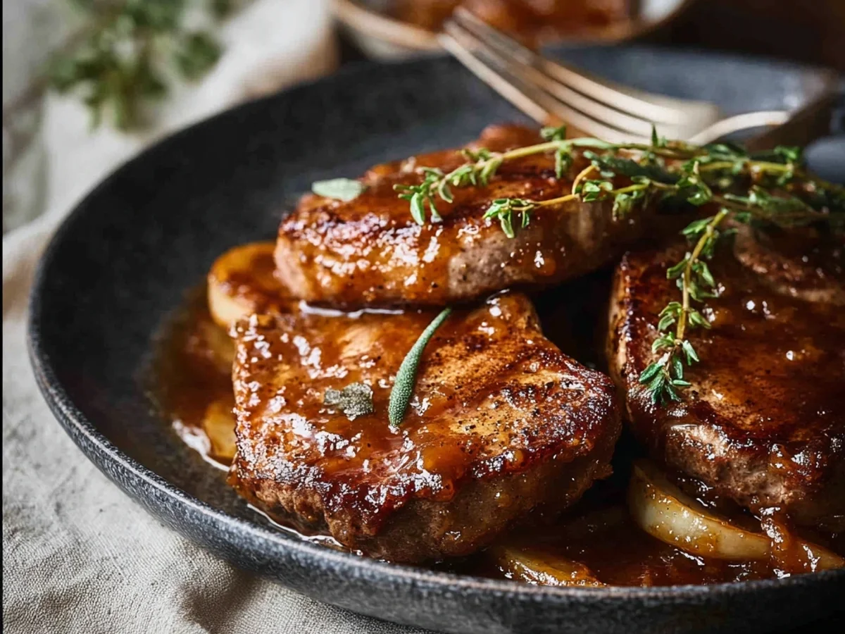 Juicy Apple Butter Lamb Chops: Sweet & Savory Dinner - Image 1