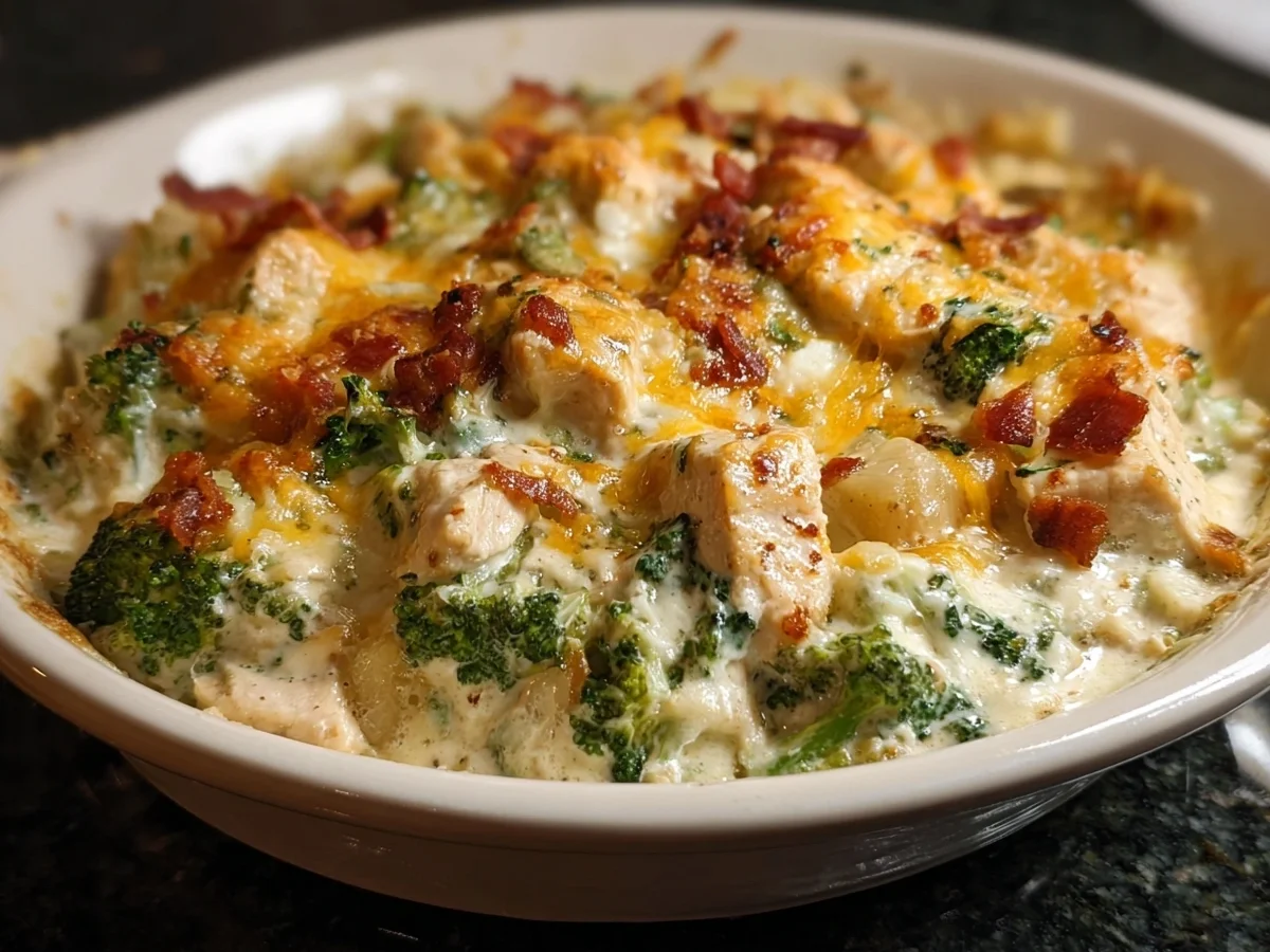 Keto Creamy Chicken Casserole: Low Carb, Cheesy & Easy - Image 2