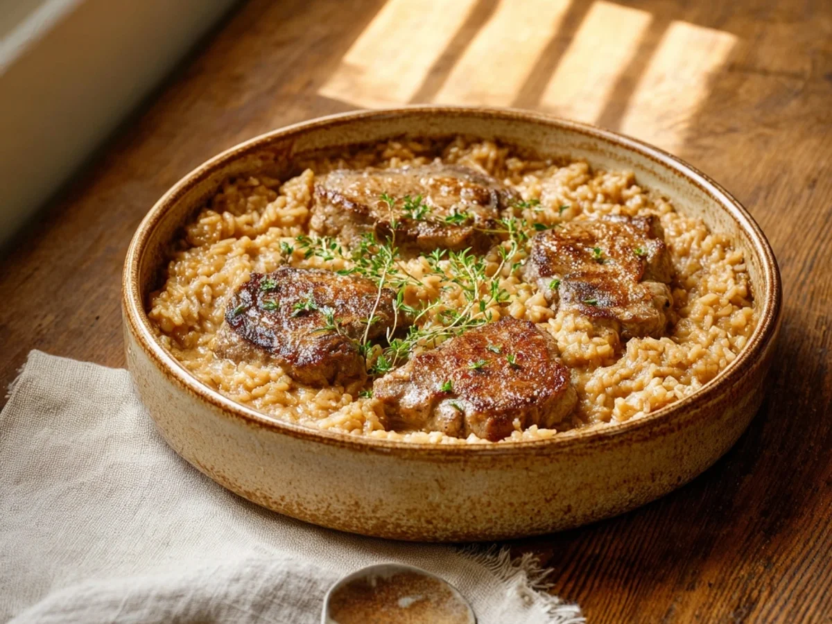 Lamb Chop Casserole with Rice: A Hearty Family Dinner - Image 1