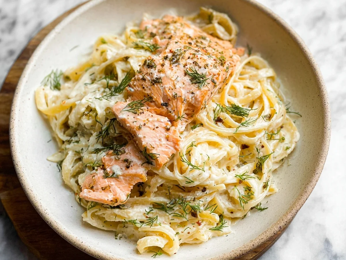 Lemon Dill Salmon Pasta: Fresh & Flavorful Dinner - Image 1