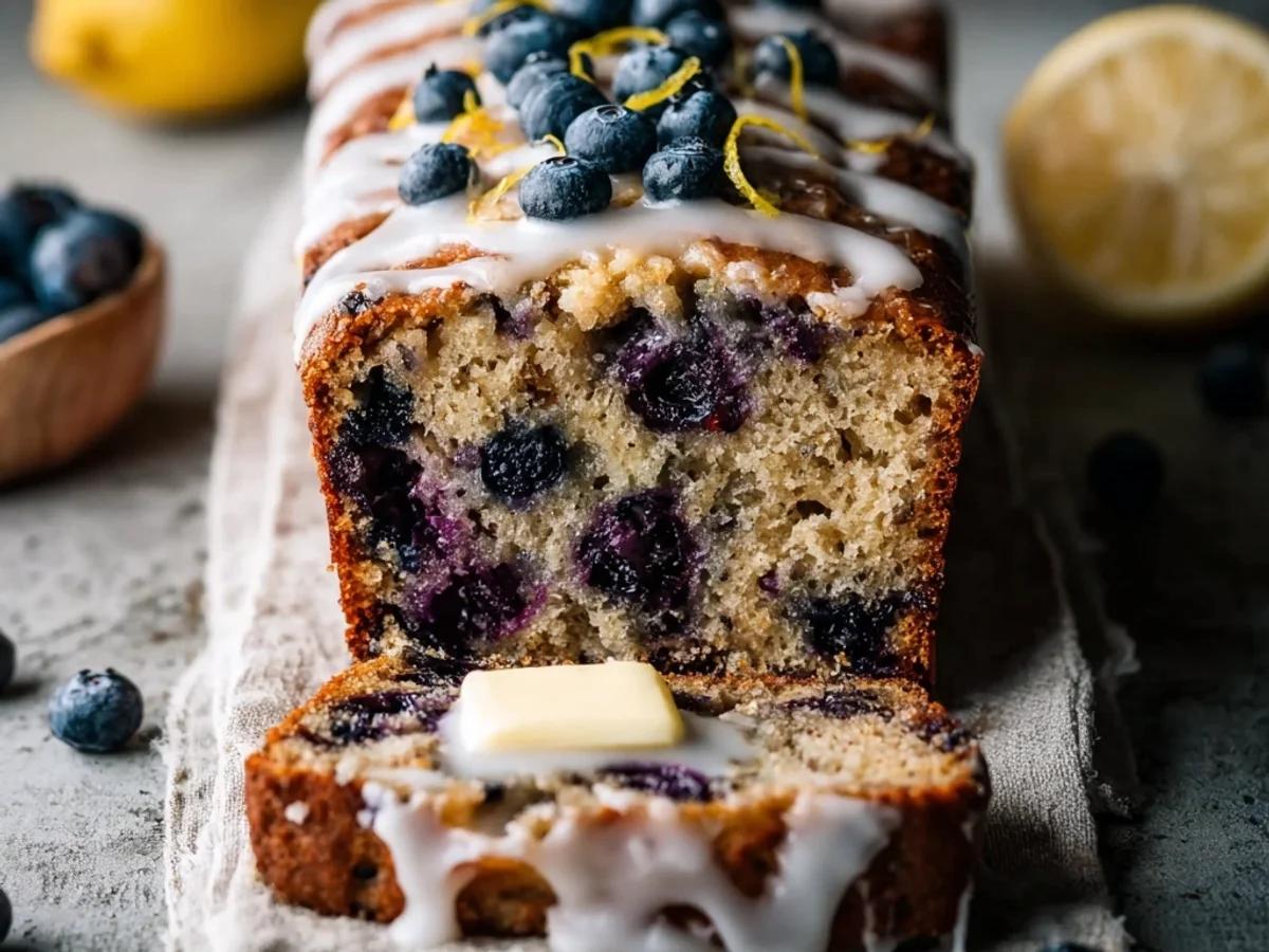 Moist Blueberry Zucchini Bread with Zesty Lemon Twist - Image 1