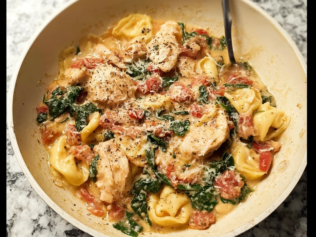 One-Pan Chicken Tortellini Recipe - Image 1