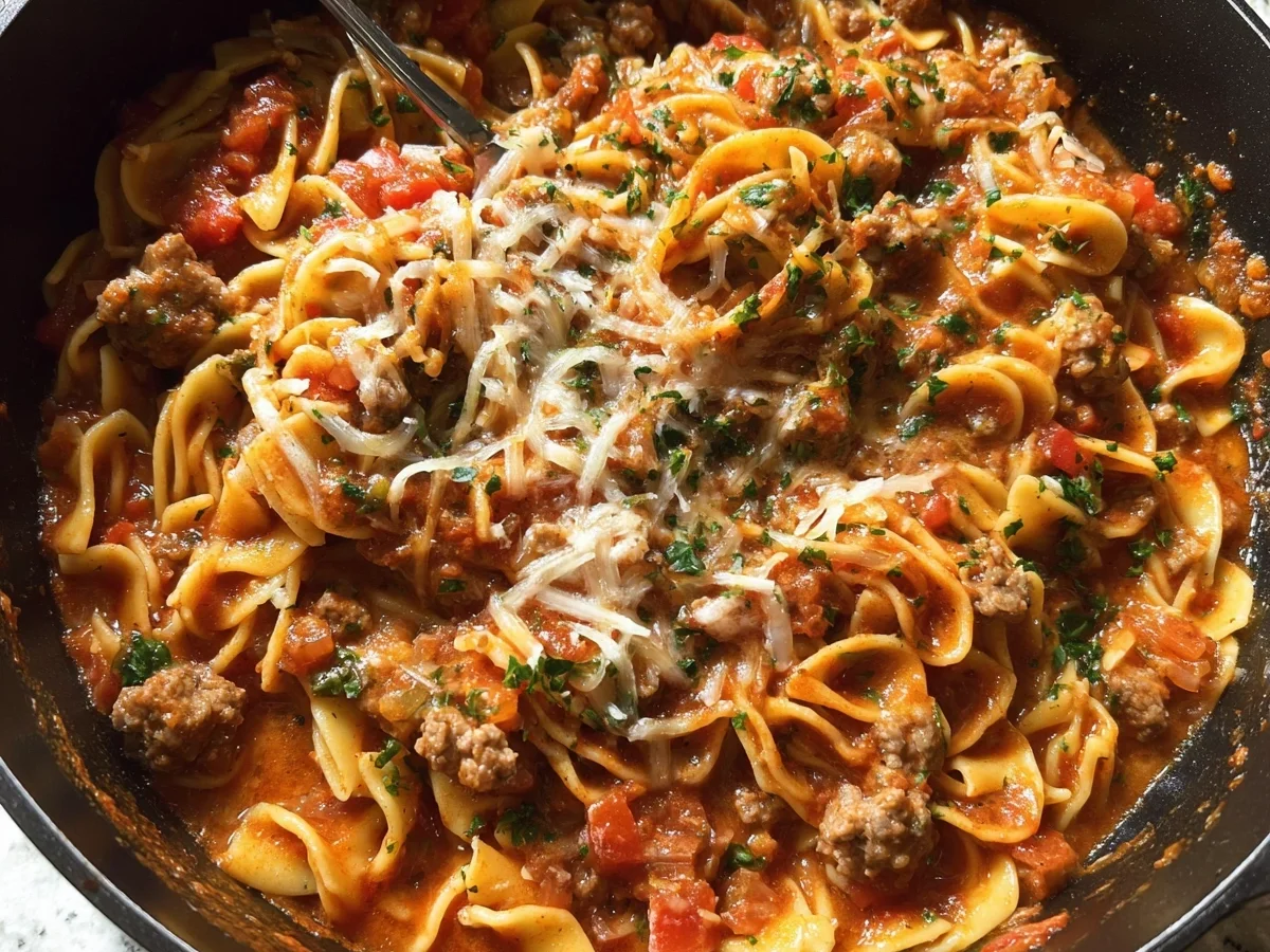 One-Pot Beef Sausage Pasta: Easy Weeknight Meal - Image 2