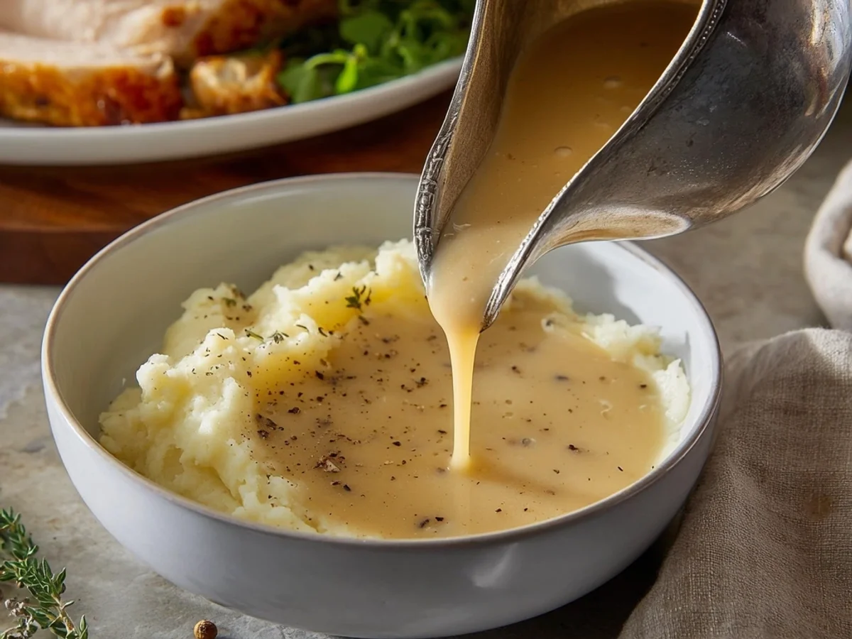 Perfect Turkey Gravy Recipe: Rich, Velvety, Homestyle - Image 1
