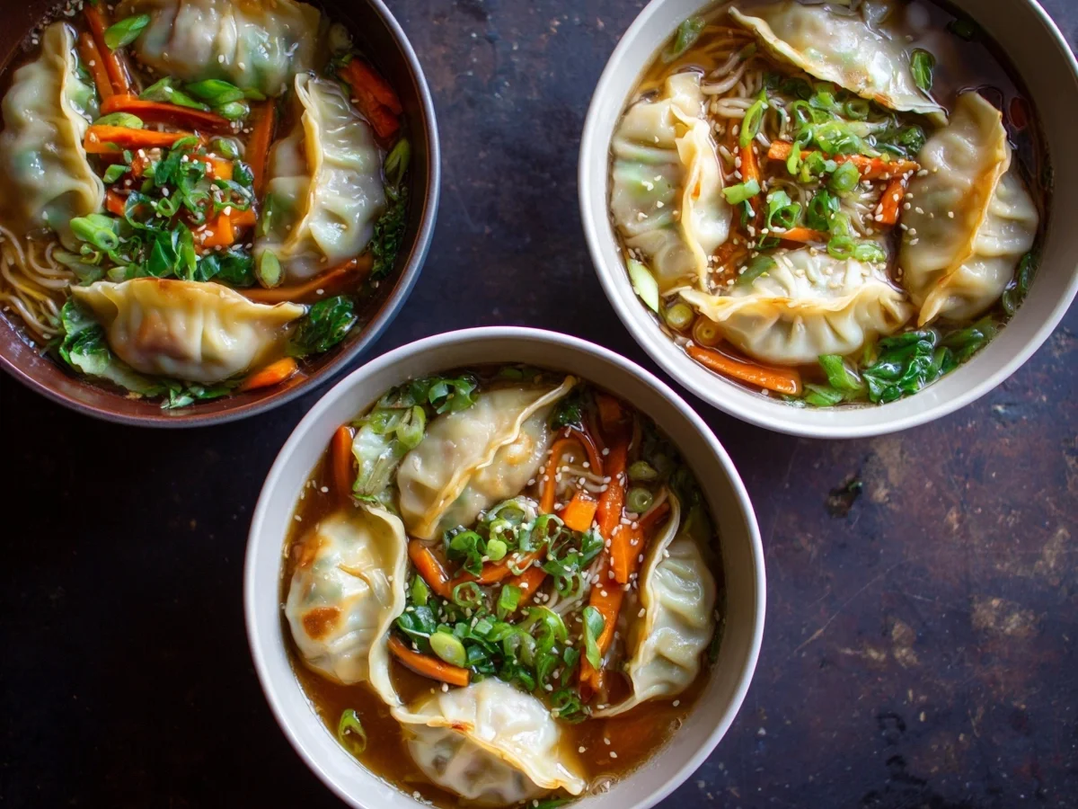 Potsticker Noodle Bowls - Easy 30-Minute Dinner - Image 1