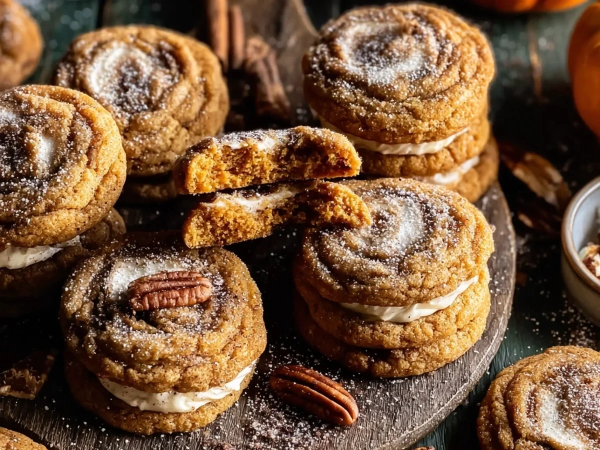 Pumpkin Cheesecake Cookies: Spiced Swirl Treats - Image 1