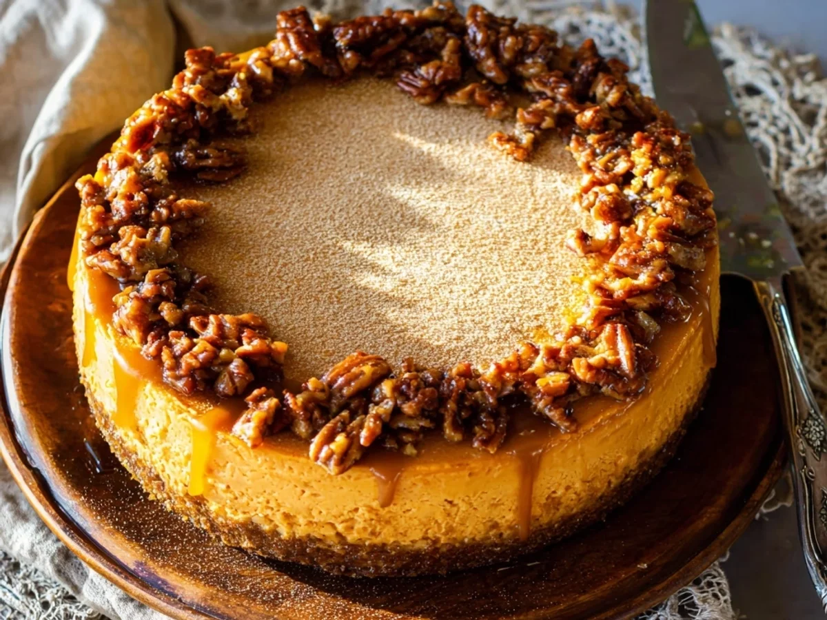 Pumpkin Cheesecake Recipe: Autumn's Creamy Delight - Image 1