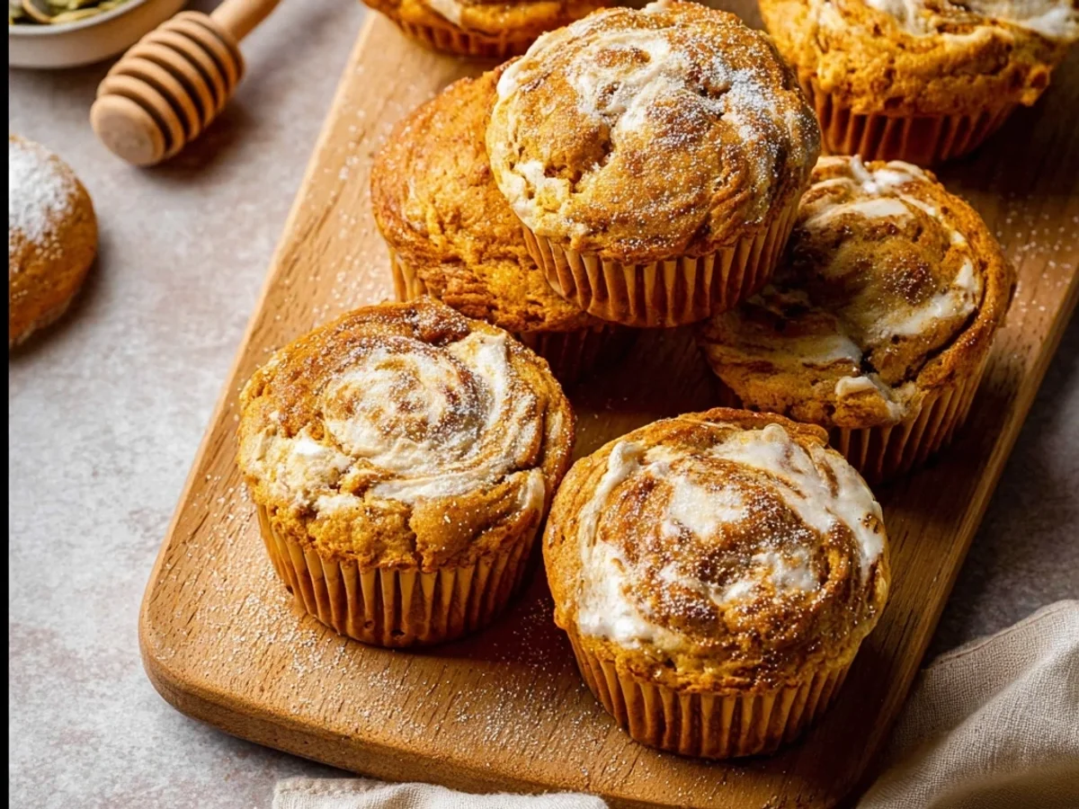 Pumpkin Cream Cheese Swirl Muffins: Autumn's Sweet Treat - Image 2