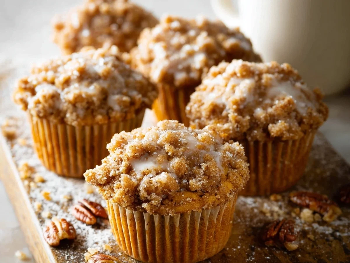Pumpkin Crumb Cake Muffins: Spiced Fall Treat - Image 1