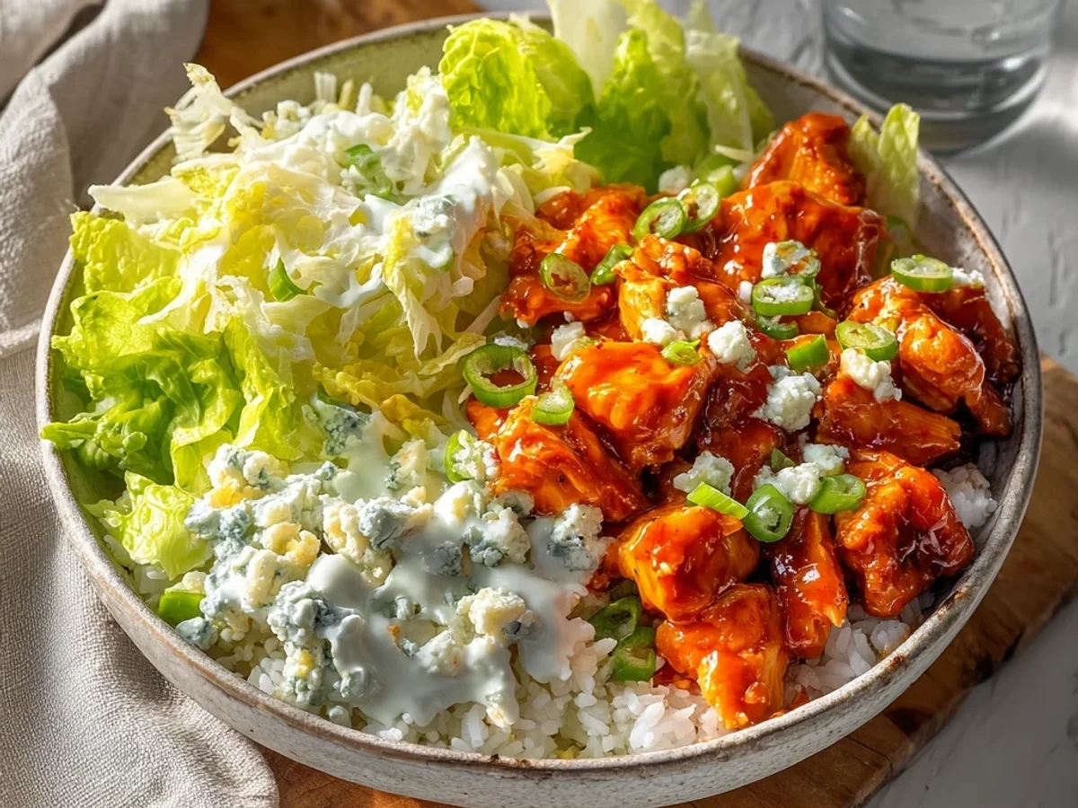 Quick Buffalo Chicken Bowls: Tangy & Hearty Meal - Image 1