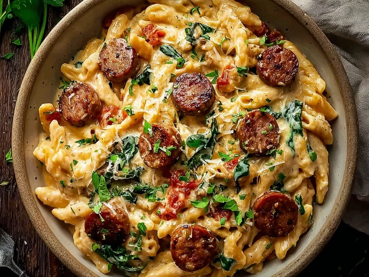 Quick Cajun Beef Sausage Pasta: Weeknight Flavor - Image 2