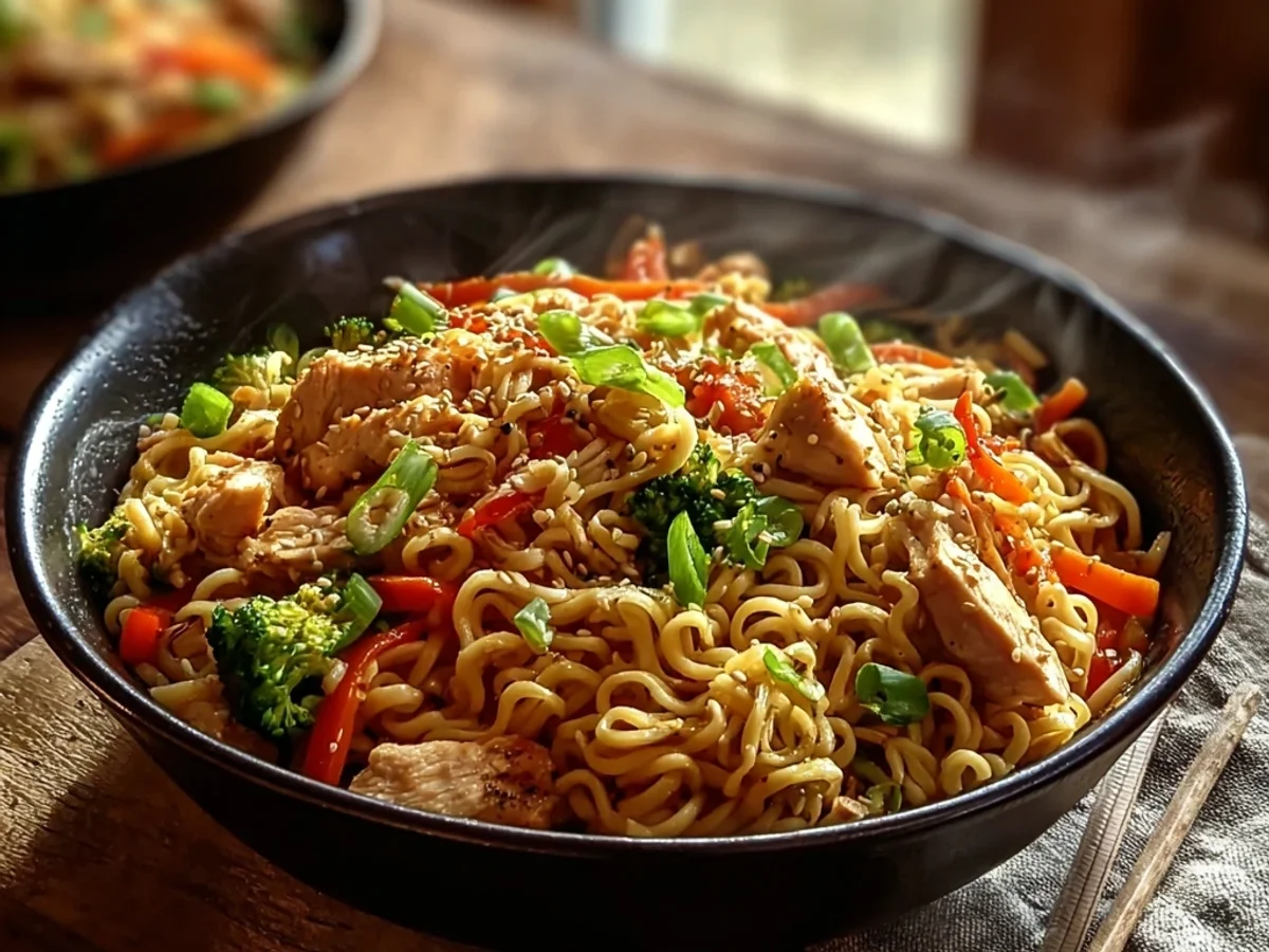 Quick Chicken Ramen Stir Fry: Weeknight Lifesaver - Image 2